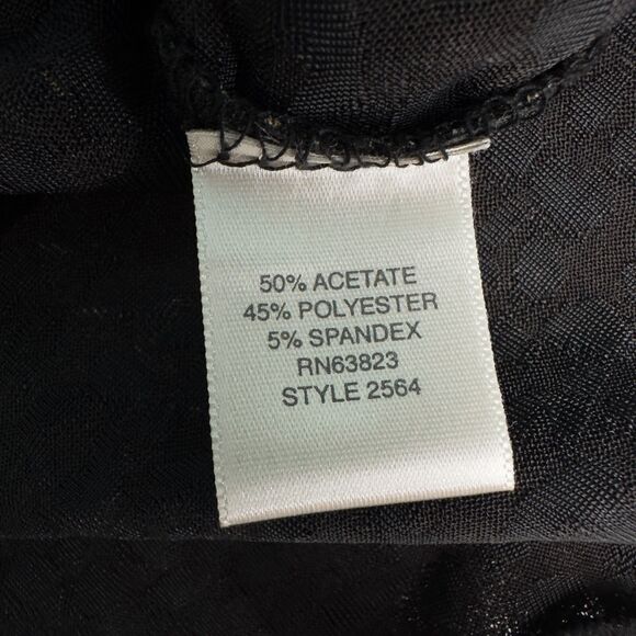 Christopher & Banks 3/4 Sleeve Lettuce Hem Top Womens Medium Artsy Fairy Grunge - Picture 16 of 16